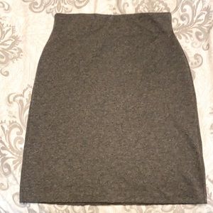 Stretchy Skirt with elastic band NWOT Heather Grey